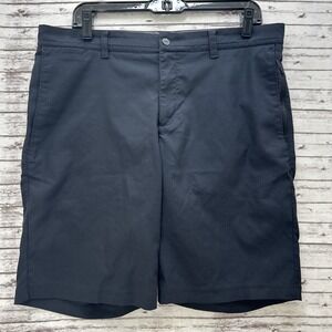 Nike Tiger Woods Shorts Mens 34 Black TW Practice Golf Stretch Tech Zip Pocket